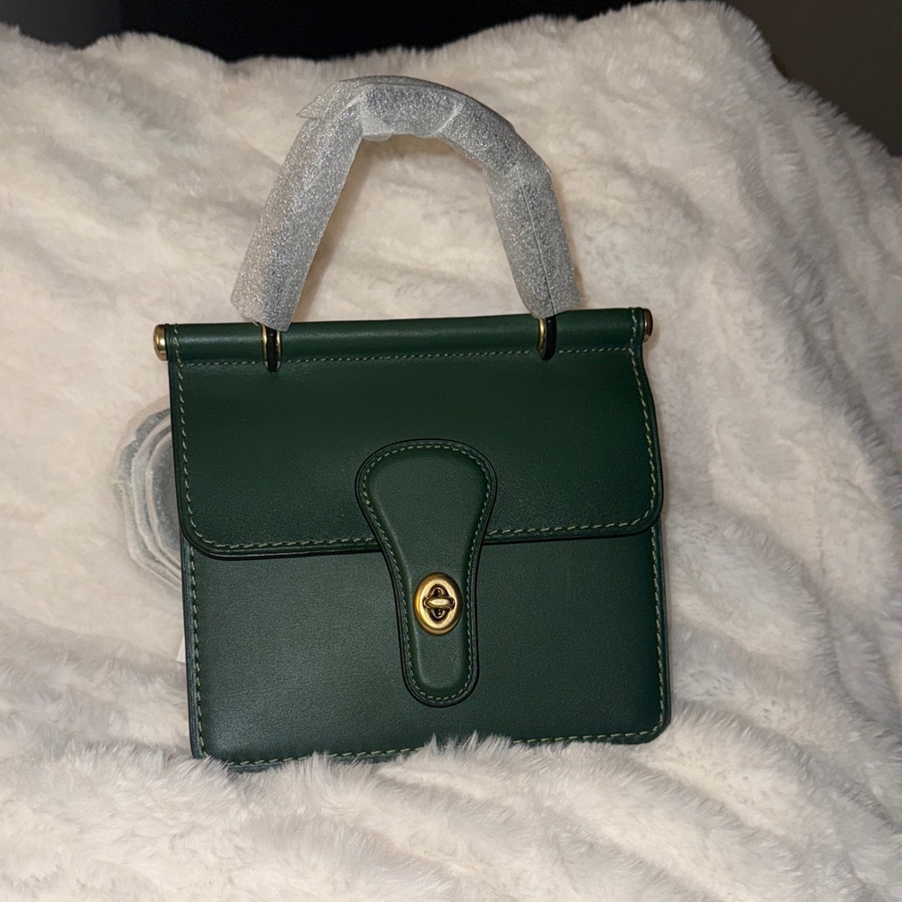 Coach Green WILLIS 18 with Gold Accents